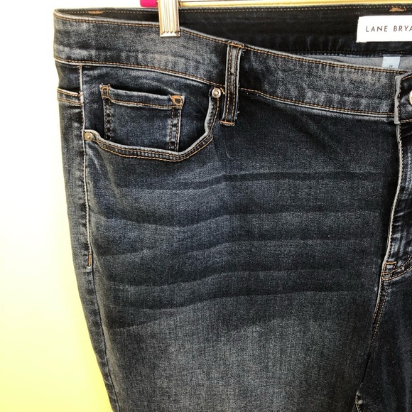 Lane Bryant Signature Fit Mid Rise Skinny Pedal Jeans Size 24 - Picture 4 of 9